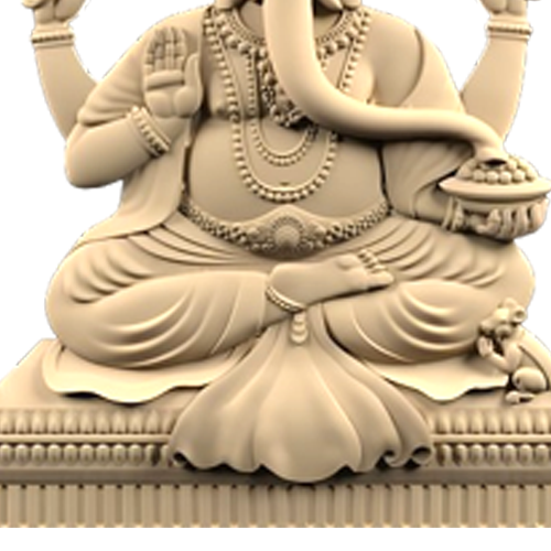 3D Miniature Statue of Shree Ganesh 12 inches