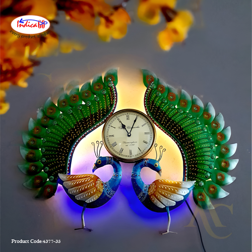 New Trendy Peacock Clock Home Decor for your home corner