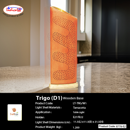 TRIGO Table Light with Wooden Base