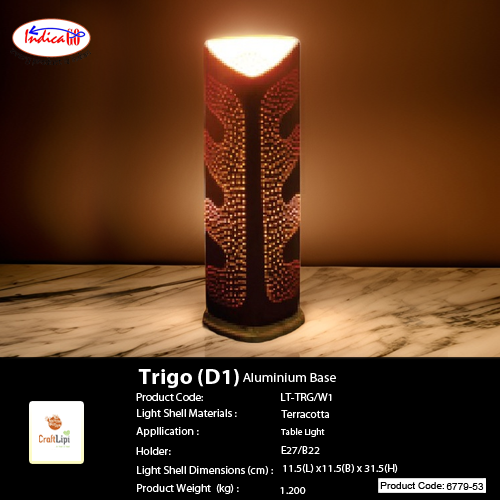 TRIGO Table Light with Cast Aluminium Base