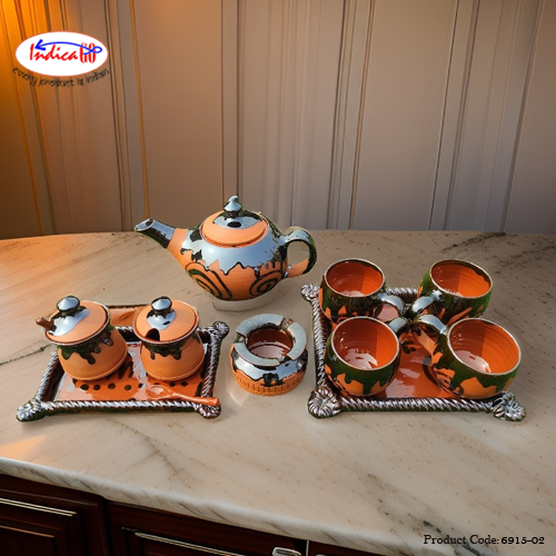 Beautiful Terracotta Tea Set