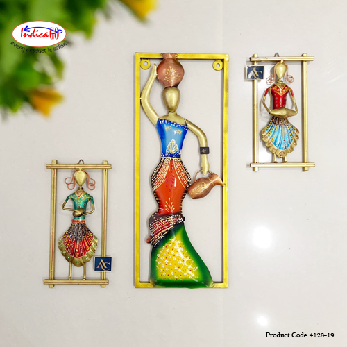 Beautiful 3 ladies' wall pannel Home Decor
