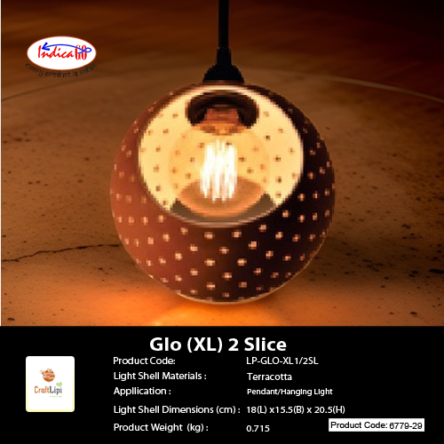 GLO XL 2 Slice Ceiling Light