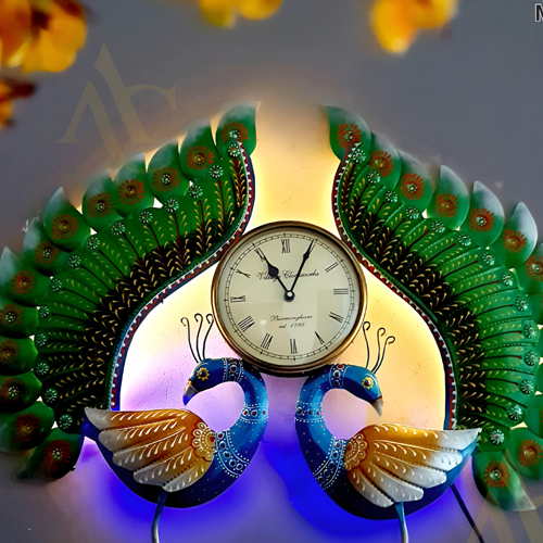 New Trendy Peacock Clock Home Decor for your home corner
