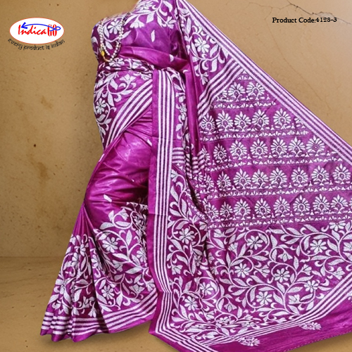 Katha semi blended bangalore silk